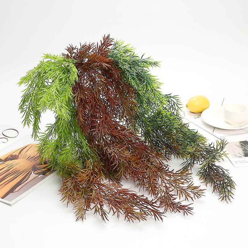仿真蕨类波斯假草家居装饰吊篮花艺塑料花藤珊瑚水草壁挂藤条藤蔓