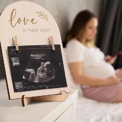 Ultrasound Photo Frame Wooden Ultrasonic Frame Fashion