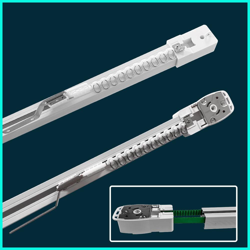 DT82智能窗帘电机轨道开合帘可特制窗帘轨道超静音成品电动轨道