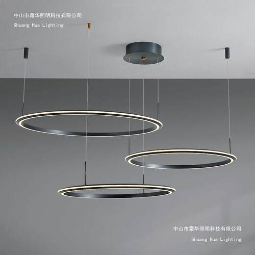 北欧极简轻奢客厅灯2025年新款简约餐厅创意高端圆形组合卧室吊灯