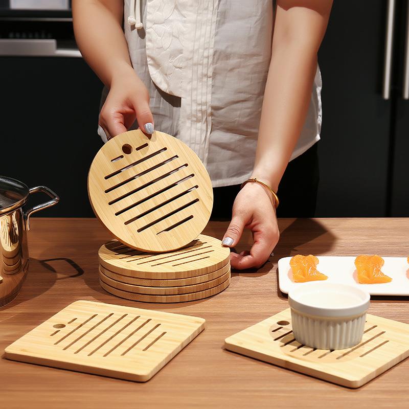 隔热垫餐桌防烫锅底垫砂锅耐热竹垫家用菜盘子垫碗垫创意防滑杯垫