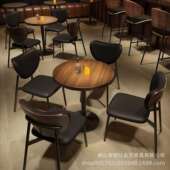 美式 55乐清吧小酒餐吧靠背桌椅咖啡厅桌吧 复古酒椅组合音馆MSPJ