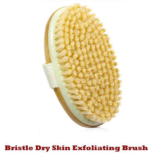 Dry Brushing Body Brush Bristle Dry Skin Exfoliating Scrub