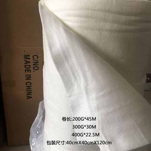 现货供应300G水溶棉高档3D立休绣花专用 水溶针刺无纺布