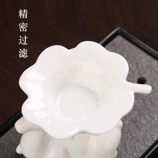 家用简约羊脂玉瓷盖碗整套茶杯logo 玩物尚置德化白瓷功夫茶具套装