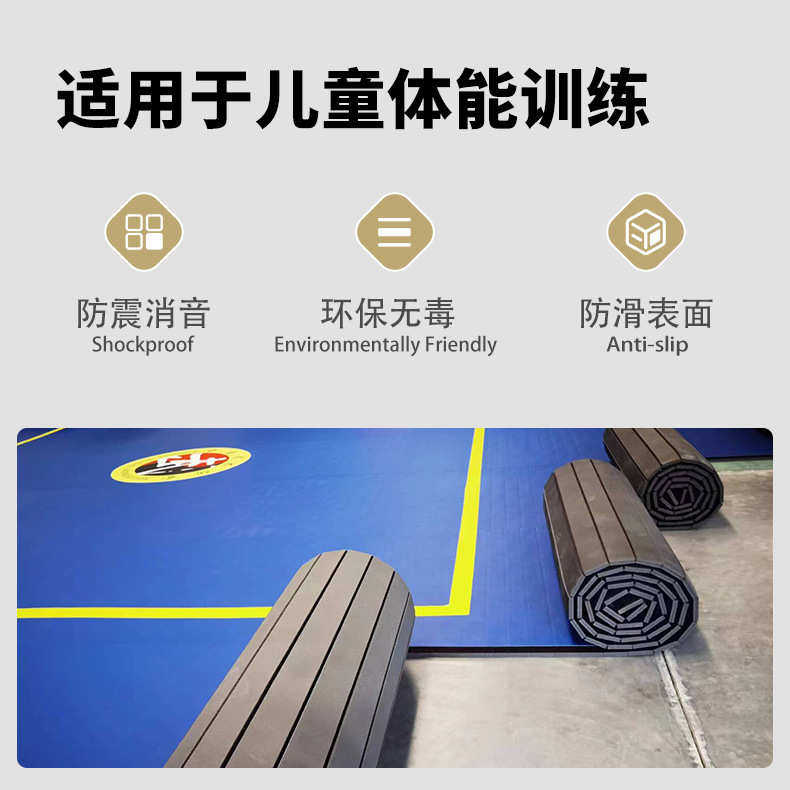 训练卷xpe垫跆拳道垫垫防撞柔道格斗垫拳击无缝舞蹈摔跤卷体操