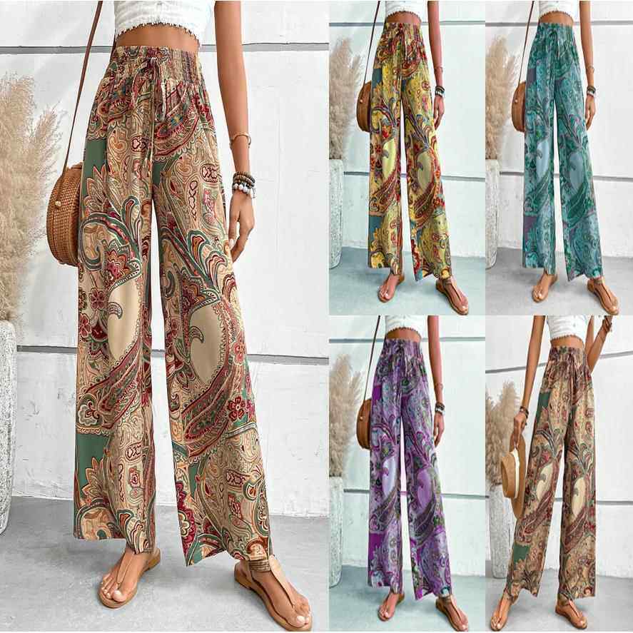 Women's elastic waistband pants 女装松紧带长裤