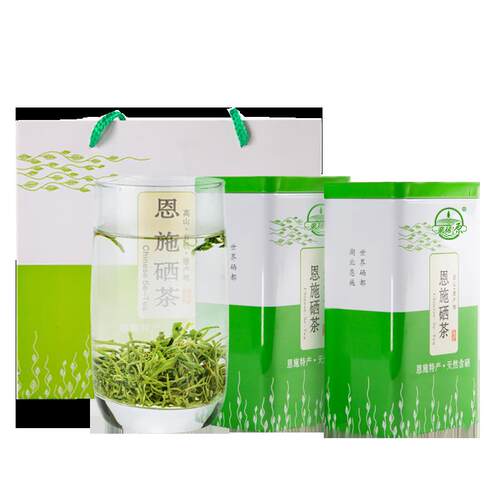 新疆包邮年新茶恩施富硒茶叶明前新茶炒青绿茶罐装口粮茶400克