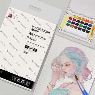 悦声180g素描纸8k4k水彩纸300g厚水粉纸美术生模拟考专用空白画纸