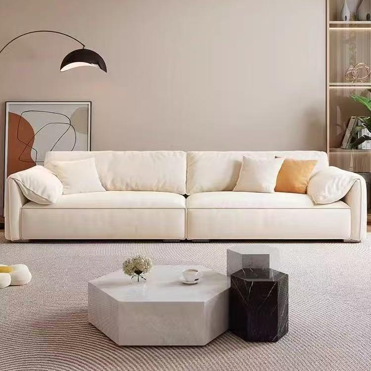 科技布意式沙发小户型家用客厅三人位直排baxter布艺大象耳朵沙发