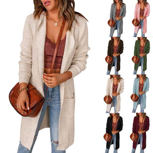 Hooded jacket, women's mid length shirt, long sleeved