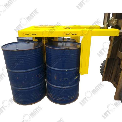 武汉汉利L4F-FP40长叉套四桶叉车用圆桶搬运油桶钢桶夹具