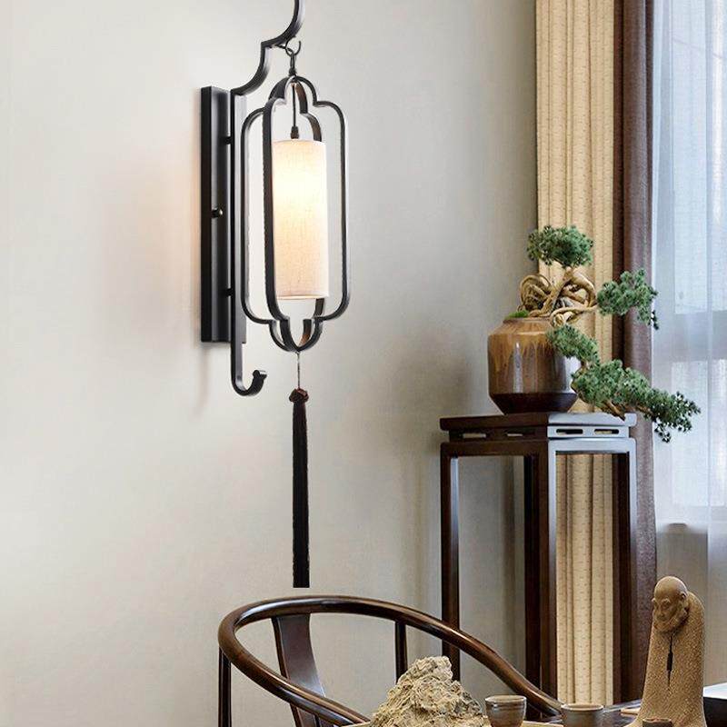 现代新中式壁灯客厅背景墙酒店工程样板房仿古楼梯过道灯装饰壁灯