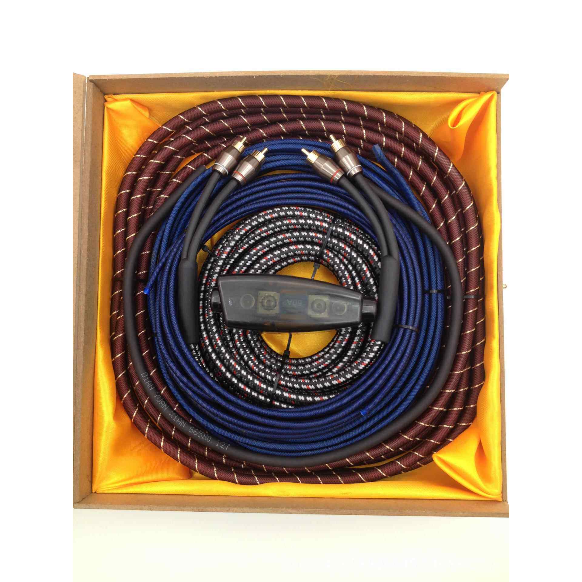 汽车音响线材 功放低音炮套线 标准8GA电源线+纯铜音频线