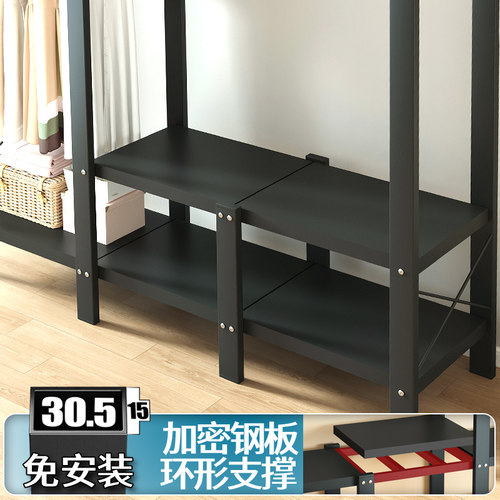 免安装折叠布衣柜简易衣柜家用衣橱卧室出租房用钢架耐用结实收纳