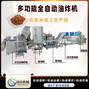 油炸花生加工设备 全自动油炸锅 薯片半自动油炸生产线