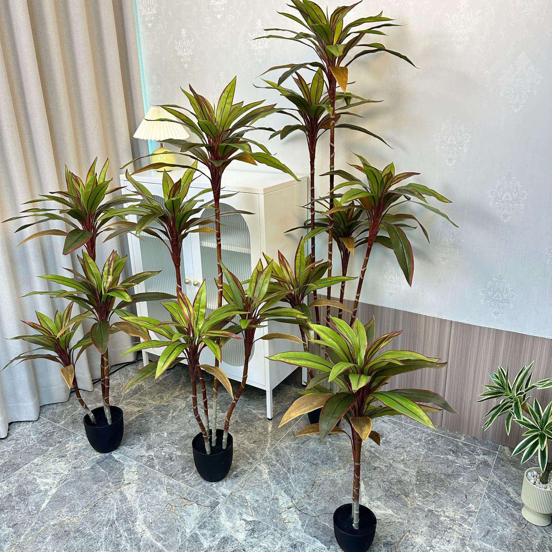朱蕉树仿真绿植室内客厅落地假树盆栽高端轻奢盆栽玄关诧寂风摆件