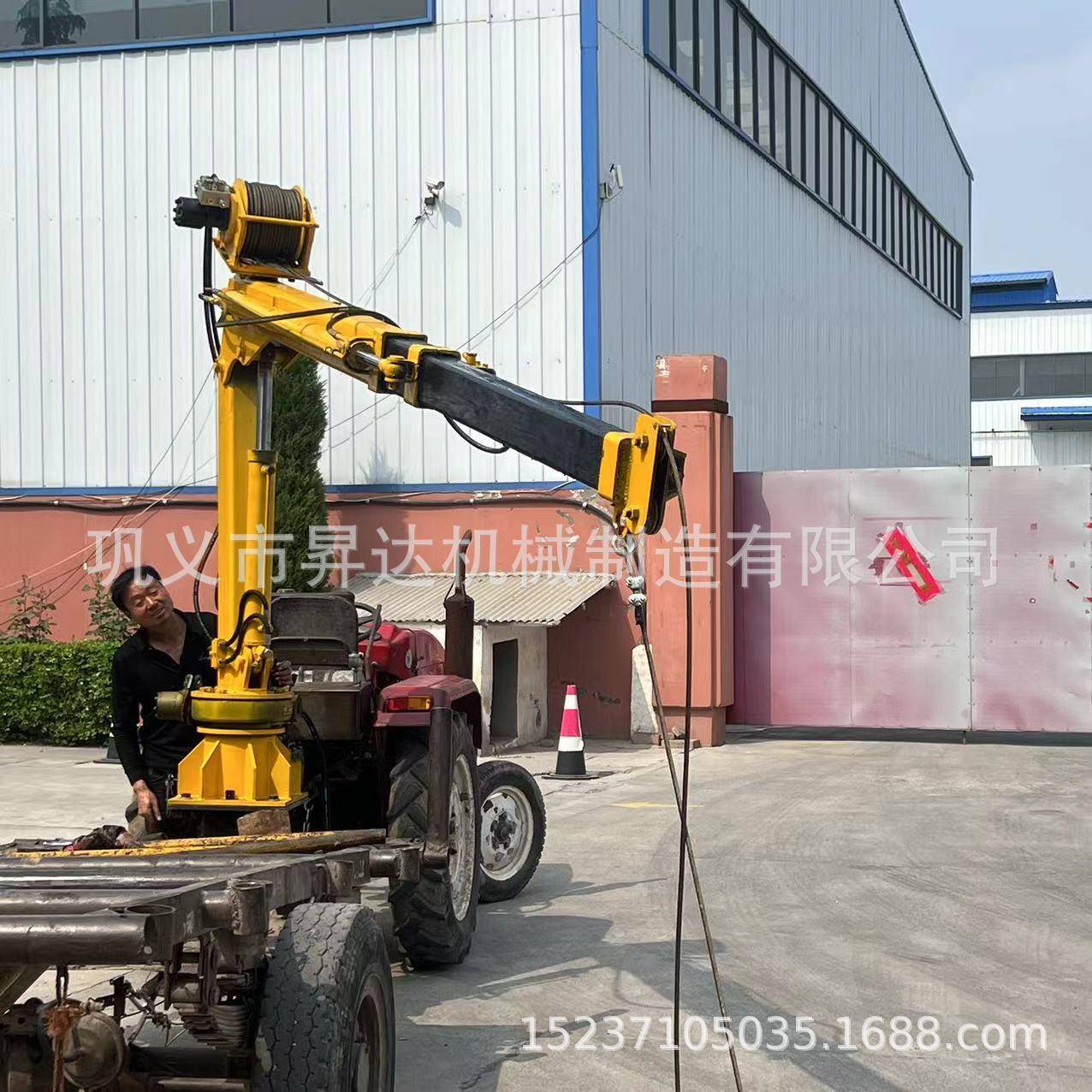 昇达机械船用车用固定式液压单臂起重机单臂液压提升机车载液压吊
