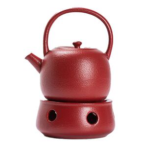 日式温茶炉家用热茶器暖茶蜡烛底座功夫茶具套装一壶四杯提梁单壶