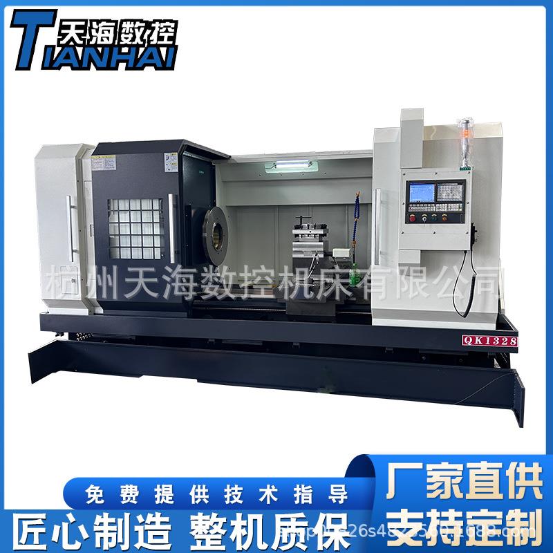 数控管螺纹车床QK1328大孔径卧式车床双卡盘螺纹加工1328车床
