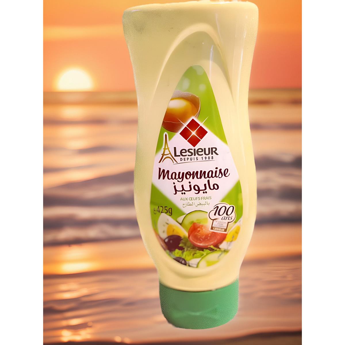 Lesieur Mayonnaise425G法国原味蛋黄酱 汉堡酱热狗酱料 即食蘸酱