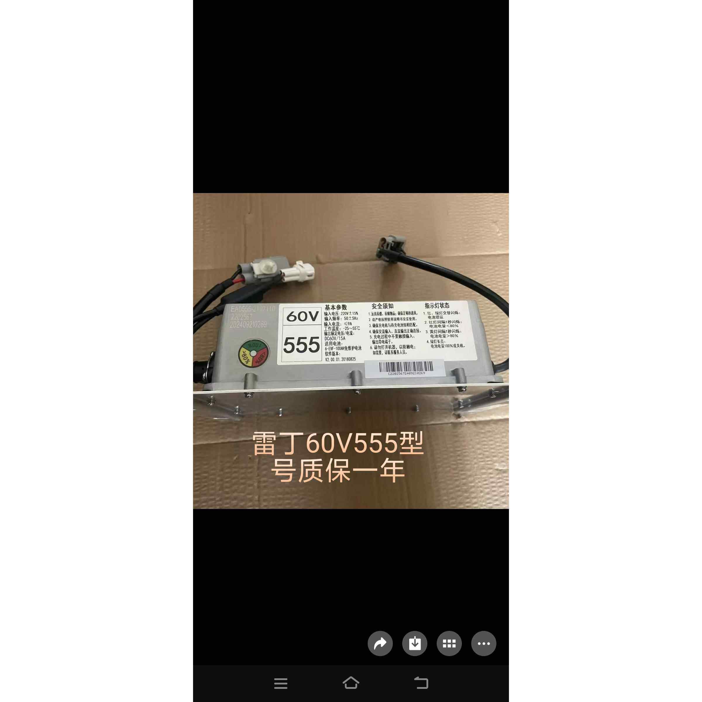 雷丁D50D70D80比德文M6M7比德文V7宝路达电动车车载充电机 充电器