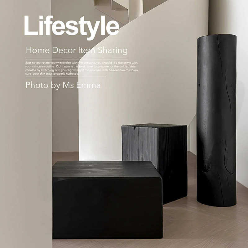 原木墩子花架碳化客厅茶几边几摆件侘寂风民宿根雕底座实木盆景架,家居饰品,落地摆件,淘宝优惠券,粉丝福利购,淘宝优惠卷