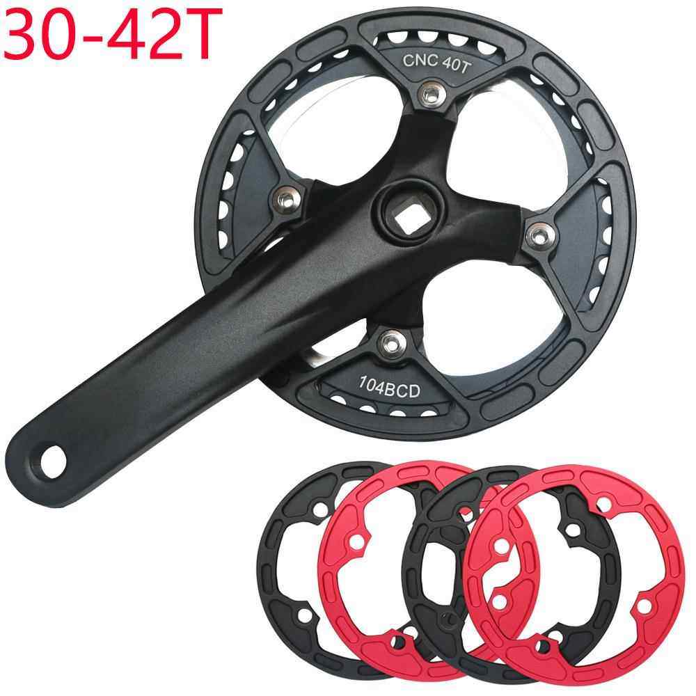 山地车自行车链罩 保护罩 4孔保护罩 护链罩 42T牙盘护盘 牙盘罩