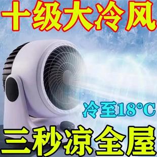 静音小型宿舍办公室台式 电风扇家用空气循环扇2024新款 桌面循环扇