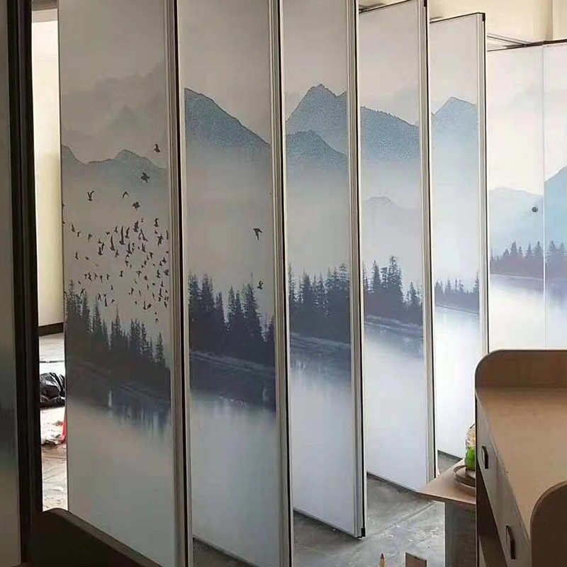 厂家供应 活动移动折叠隔断 酒店餐厅会议室隔断铝合金屏风墙