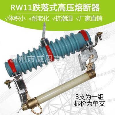 户外高压防风型RW11-12/100A 200A跌落式熔断器令克开关保险HRW11
