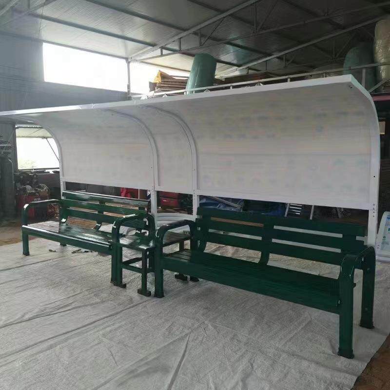 网球场休息桌椅户外铝合金座椅组合靠背休闲椅运动场足球场室外