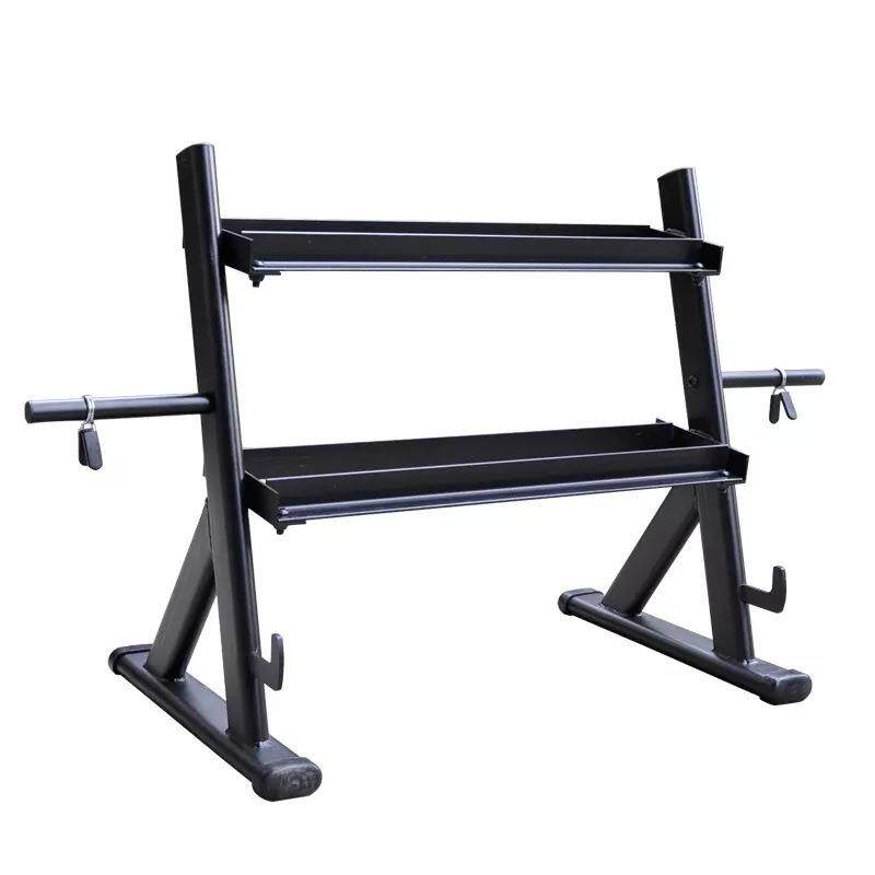 商用多功能哑铃架家庭双层哑铃置物架杠铃片收纳架Dumbbellstand