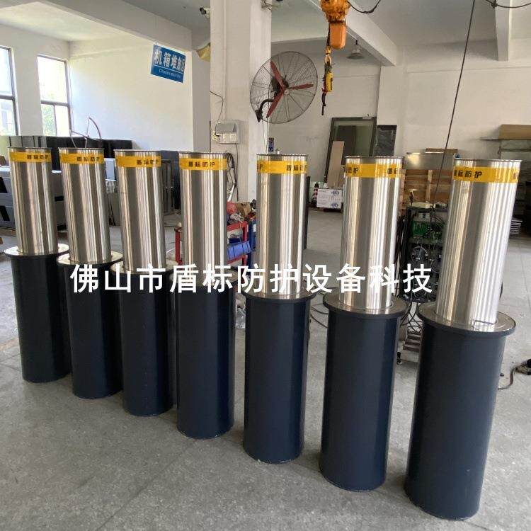 学校不锈钢自动液压一体升降路桩 智能电动伸缩车档柱 警示护柱