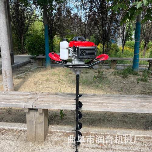 大功率地钻单人手提式挖坑机冰钻打洞机园林种植打桩钻孔工具