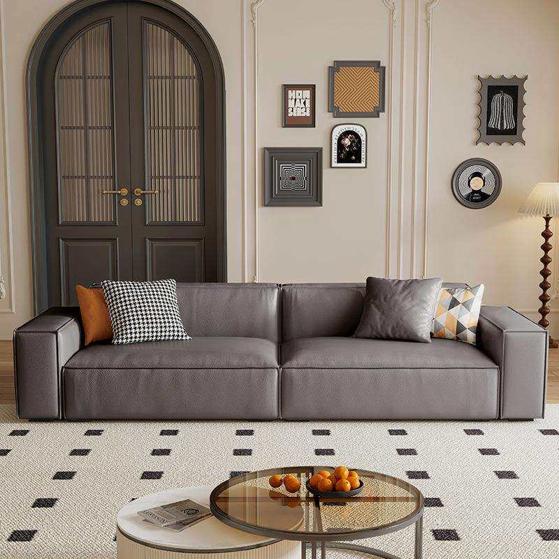 客厅2026新款简约奶油风出租房豆腐块双人直排小户型家具布艺沙发