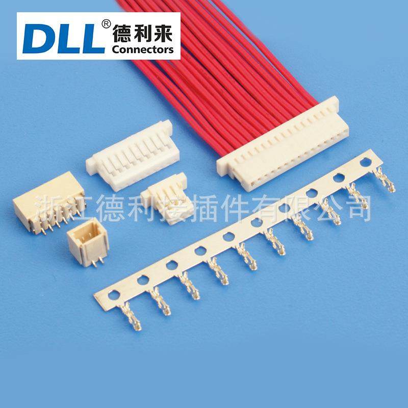 厂家现货供应低频SH 1.0mm接插件贴片立贴卧贴端子胶壳条形连