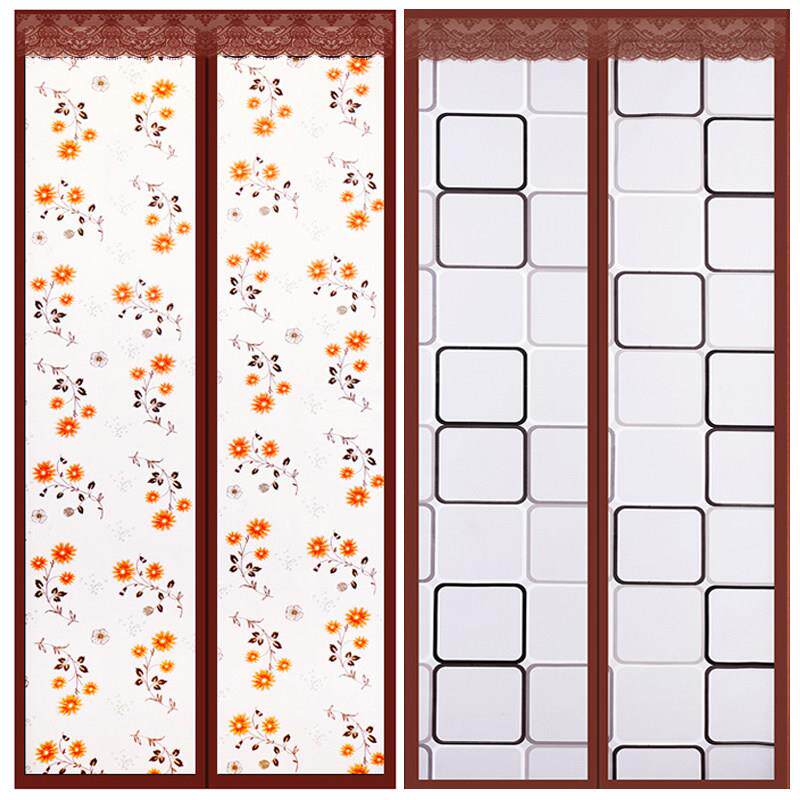 魔术贴空调门帘家用磁性防蚊防风免打孔自粘不透气隔离隔断帘子