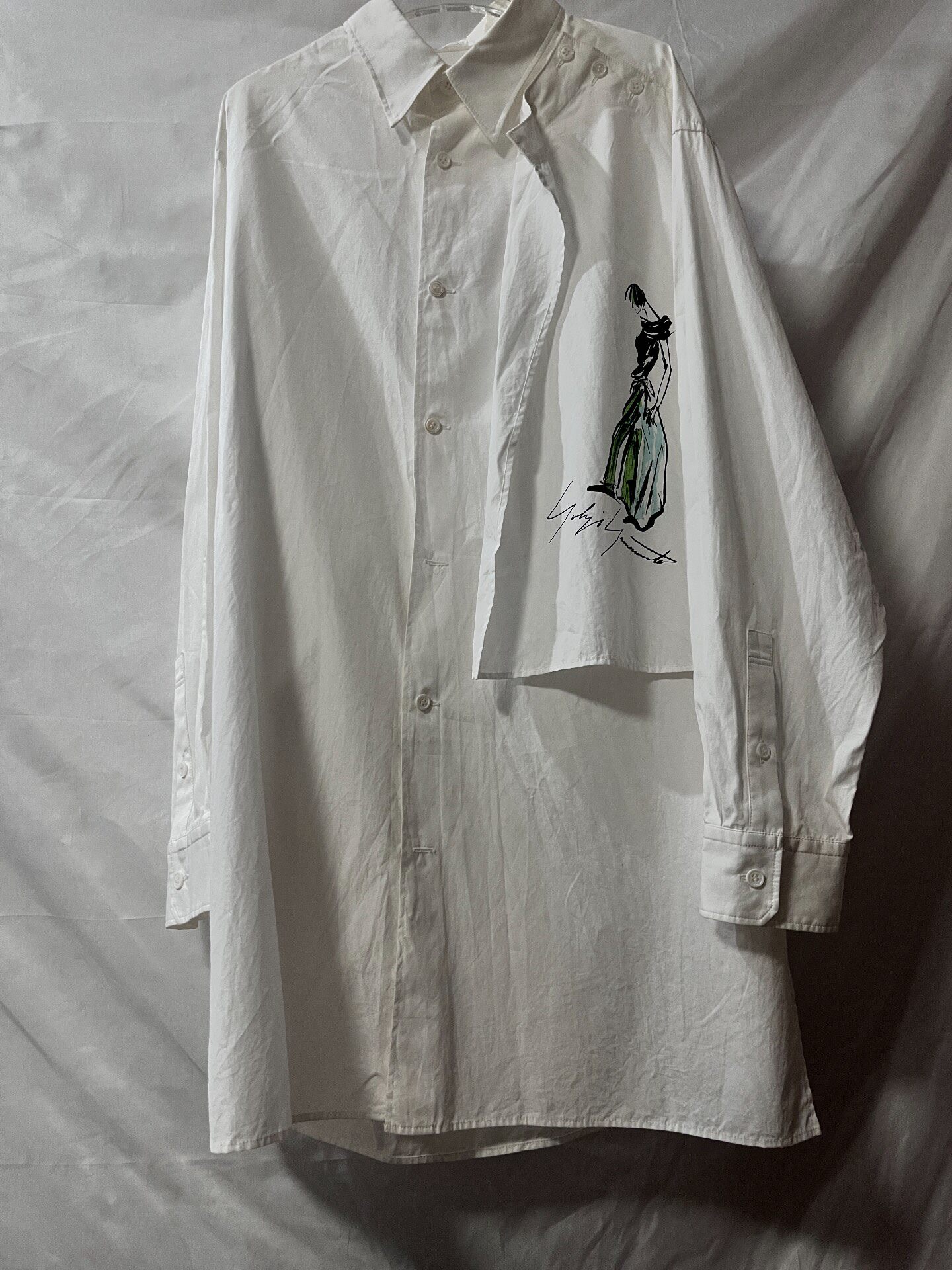Yohji Yamamoto 21AW Hand-painted Shirt