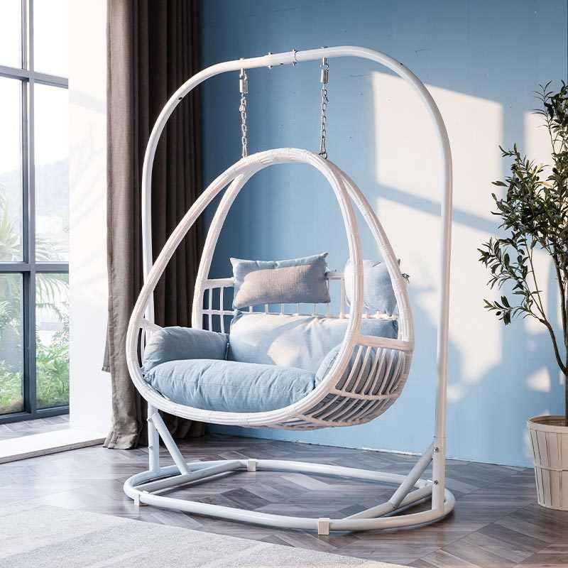 红椅可吊床秋千室内藤椅摇篮网休闲吊吊篮阳台椅家用椅子双人椅躺