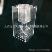 亚克力透明实验仪器试验装 置道具方管有机玻璃机加工水箱模型