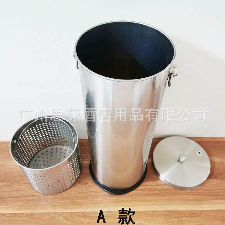 不锈钢茶茶水桶大号茶渣垃圾桶桶隔渣桶GPX-131A道接水过滤桶废水