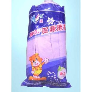 贺源超细纤维拖把头吸水替换头普通圆头条状家用墩布头毛巾地拖头