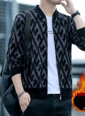 I 32488 Men's Casual Baseball Jacket 士棒球领夹克