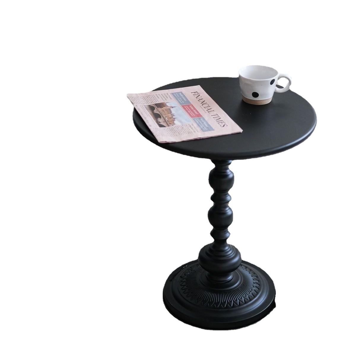 轻奢沙发边几客厅家用小茶几边桌复古角几铁艺床头置物阳台小圆桌