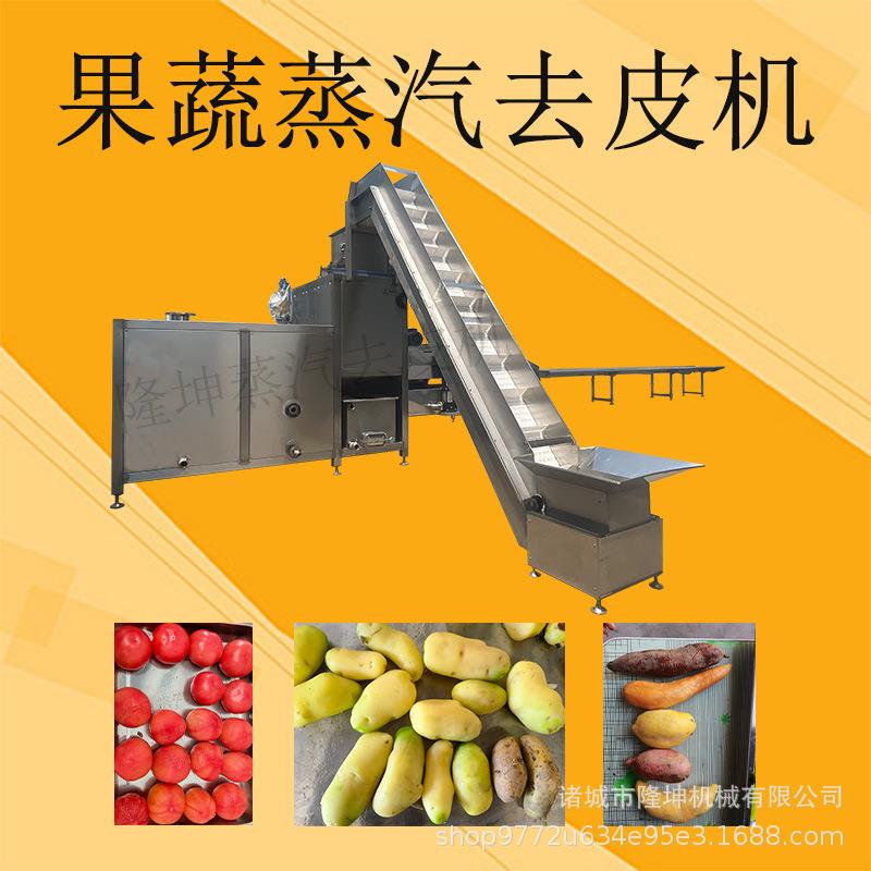 山东土豆蒸汽去皮机 红薯西红柿高温烫皮机 芋头胡萝卜物理削皮机