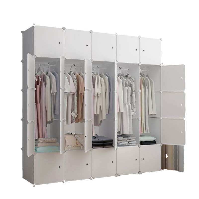 简易衣柜简约现代经济型组装塑料单人小仿实木板式布衣橱宿舍柜子,住宅家具,简易衣柜,淘宝优惠券,粉丝福利购,淘宝优惠卷