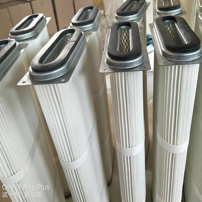 抛丸机 配件滤芯325工业除尘滤筒覆膜除尘器设备六耳快拆阻燃静电图片