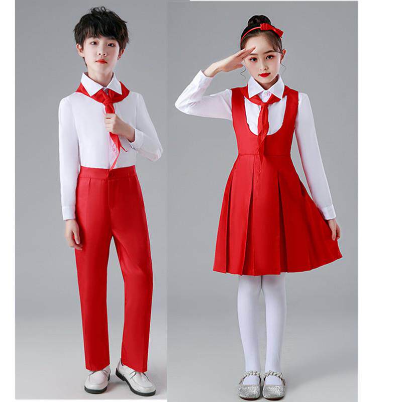 儿童合唱演出服中小学生合唱团表演服幼儿园红领巾诗歌朗诵比赛服