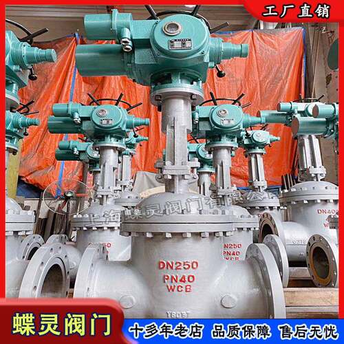 现货DN250开关防爆型电动闸阀Z941H-40C导热油用高压法兰闸阀厂家